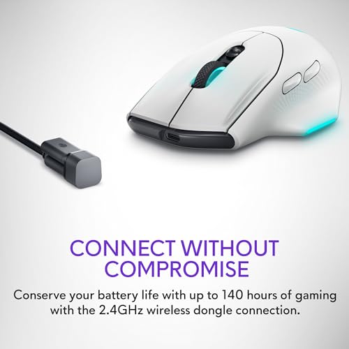 Alienware Wireless Gaming Mouse AW620M, 26000 DPI, 650 IPS, 7 Buttons - image 6