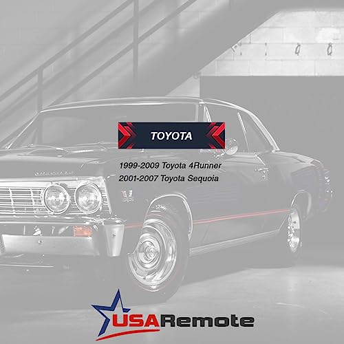 Image of Key Fob Keyless Entry Remote Shell Case & Pad fits Toyota 1999-2009 4runner / 2001-2008 Sequoia