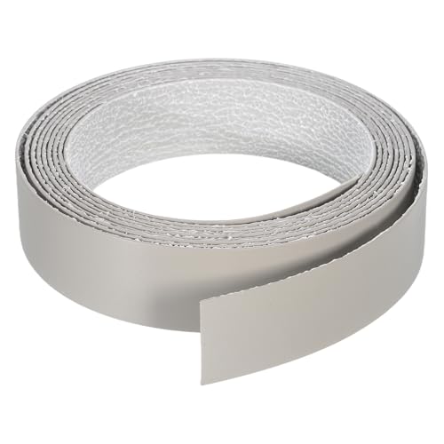 QUARKZMAN Kantenumleimer Eiche PVC Kantenband Selbstklebend, 28mm x 3 Meter Vorgeleimtes Holzfunierkantenband zum Aufbügeln für Schrankreparatur Möbelbauplatten Regalbretter, Khaki