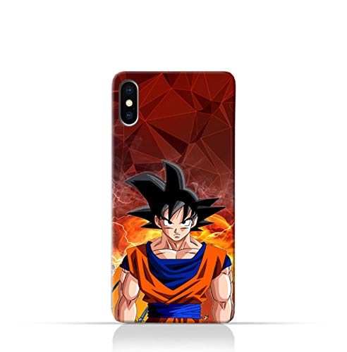 TPU Silicone Case with Dragon Ball Z Goku Design for Apple iPhone X
