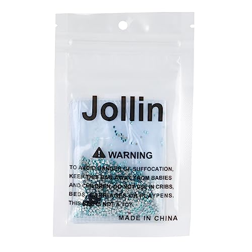 Image of Jollin Crystal Flatback Rhinestones Gems for Crafts 1.6mm SS4, Aquamarine | Glue Fix, 2880pcs Glass Rhinestones for Bedazzling, Clothes, Tumblers, Nail Art, Shoes, Bags, Caps & Accessories Decoration
