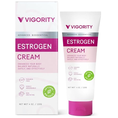Estrogen Cream For Women Natural Bioidentical Estrogen Cream Menstrual Cycle & Body Balance Support Menopause Support For Women Helps Reduce Hot Flashes Paraben-Free Vegan