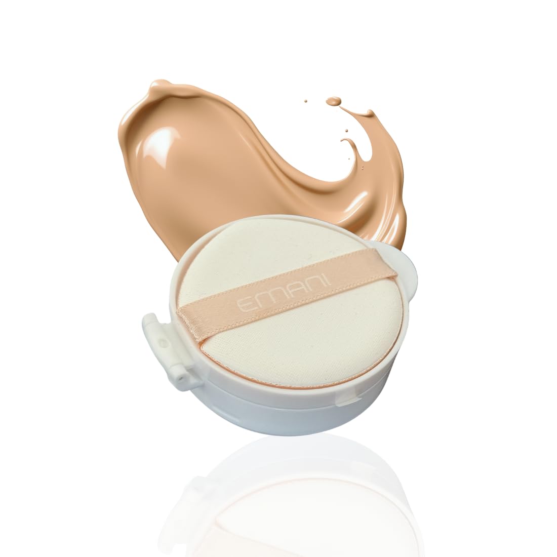 Emani Glow Biome Refillable Pod Only NAD Serum Foundation Lightweight Skin-Like Coverage With Vitamin C Peptides Ceramides Avocado