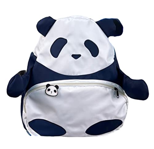 KOWVOWZ Kawaii Frog Mochila grande novidade menina menino adolescente fofo engraçado panda animal colegial mochila escolar mochila laptop, Panda, Large, Clássico