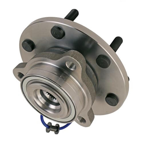 Image of Detroit Axle - 2pc Front Wheel Bearing Hubs Assembly with ABS & 6-Lug for 2017-2023 Nissan TITAN, Wheel Bearing Hubs Assembly 2018 2019 2020 2021 2022 Replacement