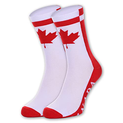 Euroscarves Socken im Landhausstil, Größe L, Schuhgröße 43-47, Unisex, Mehrfarbig, Rot, 1 Stück