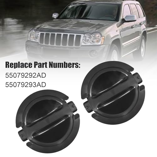 Image of Front Black Leaf Liner Cover Replace 55079292AD 55079293AD Compatible for Jeep Grand Cherokee 2011 2012 2013 2014 2015 2016 2017