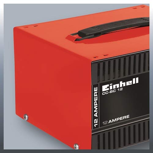 Einhell Akü Şarj Cihazı CC-BC 12 (dahili ampermetre, çelik sac gövde, aşırı yük ve ters polarite koruması, şarj kablosu dahil) - 1056721