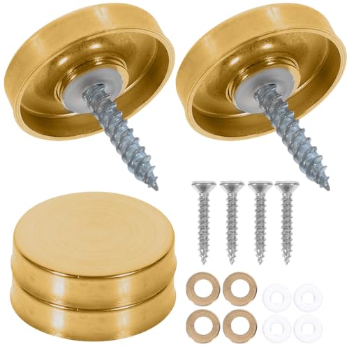 ARTIBETTER 20 piezas Tapas Decorativas para Clavos de Espejo para Vidrio y Azulejo. Instalación Fácil y Resistente para Señalización y Arte de Pared miniatura 1