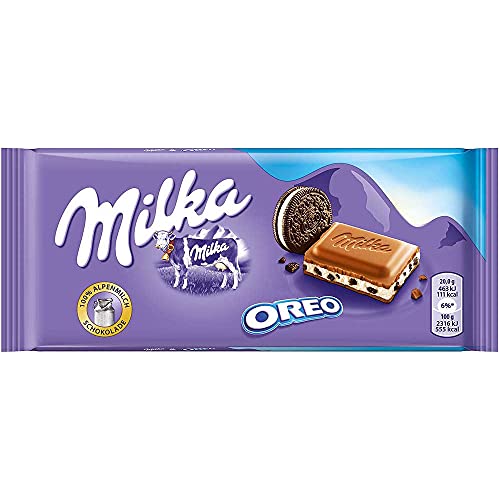Image of Milka Oreo Milk Chocolate Bar Pouch, 3 X 100 G - 300 Gm