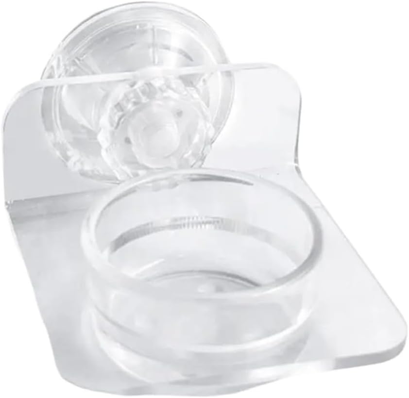 Magnetic Reptile Feeding Ledge Suction Cup Food Tray Gecko Reptile Feeding Station for Lizards Chameleons Terrarium Bowls(A)