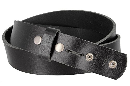 One Piece Genuine Full Grain Leather Belt Strap 1-1/2" wide Made in USA2