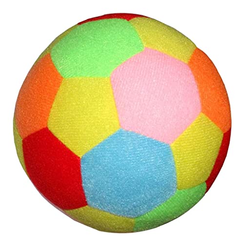 zalati Weicher Fußball Baumwolle Plüsch Indoor Outdoor Spielzeug - Mehrfarbig, 9,5 cm