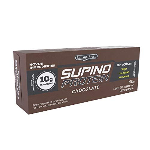 Barra de Proteínas Chocolate Banana Brasil com 3 Unidades de 30g