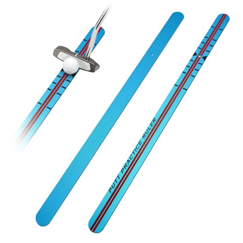 Image of Golf Putting Alignment Trainer Portable Stroke Training Aid, Start Line Control & Instant Feedback Practice Tool for Short Putts, Face Alignment Trainer for Indoor & Outdoor Use