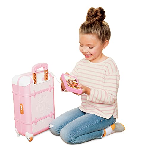 Disney Princess Travel Suitcase Play Set for Girls with Luggage Tag Style Collection, 14 Pretend Play Accessories Pieces Including Travel Passport! For Ages 3+3