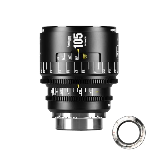 7artisans 105mm T2.1 Infinte�V���[�Y �v���t�F�b�V���i�� �t���t���[�� �}�j���A���V�l�����Y PL�}�E���g�Ή� �ʐ^�B�e�E�f�搧��p �u���b�N