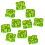 LITKO Scanner Blip Tokens | Radar Tokens | Hidden Movement Marker | Target Lock | Miniature Wargames | Pack of 10 | (Fluorescent Green)