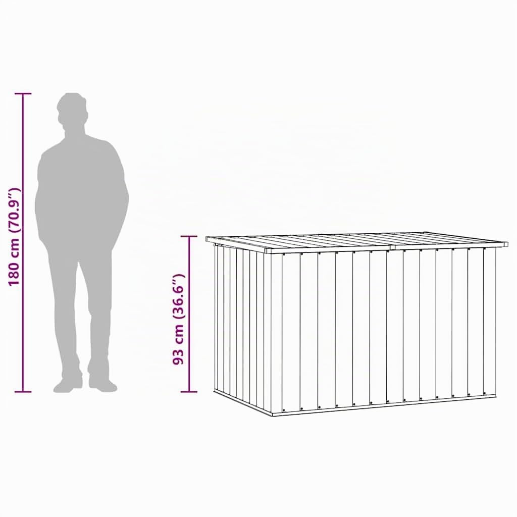 vidaXL Gartenbox Auflagenbox Kissenbox Aufbewahrungsbox Truhe Box Gartenmöbel Gartenkasten Gartentruhe Werkzeugkasten Anthrazit 149x99x93cm
