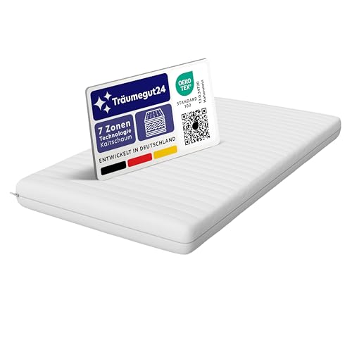Träumegut24 - AquaFlex 7-Zonen Matratze | H2&H3 | Ergonomische Kaltschaummatratze | (160x200cm, H2&H3, 11cm)