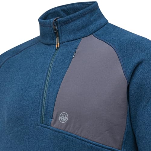 Image of Beretta Men's Abisko Half Zip Thermal Fleece Jacket | Warm, lightweight, breathable, casual outdoor knitted coat, for hunting & hiking