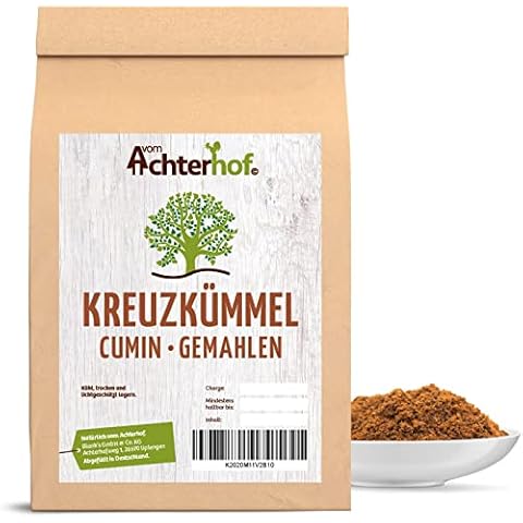 Kreuzkümmel gemahlen 500g | fein gemahlenes Kreuzkümmel Pulver | kräftig, würziger Geschmack | beliebtes Gewürz bei Ayurveda | ideal für arabische sowie indische Speisen | vom Achterhof Cover