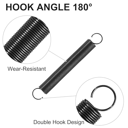 GUNGY Zugfedern mit Haken Klavierdraht Zugfeder Spannfeder 25mm Außendurchmesser 3mm Drahtdurchmesser 0,25mm Maximale Zugkraft 0,1kg 0,25x3x25mm 20 Stück