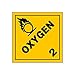 CafePress Autocollant ADR 2 Oxygen Autocollant pour pare-chocs carrés 7,6 x 7,6 cm (petit) ou 12,7 x 12,7 cm (grand)