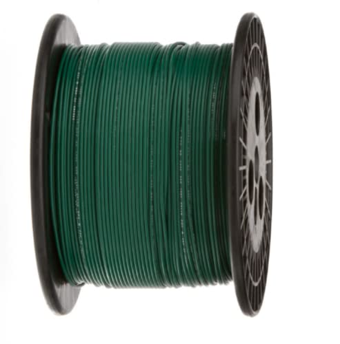 1 Pcs 1000 ft Green Solid Hook Up Wire 18 AWG Gauge 300 Volts 0.0403