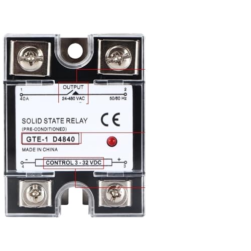 Relais statique SSR 80A résistant aux arcs électriques pour circuits CA 24-380V - 4