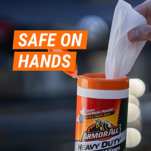 Armor All Heavy Duty Cleaning Wipes, Interior & Exterior Car Cleaning Wipes – 75 Count #TOP5