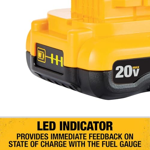 DEWALT 20V MAX Battery Pack with Charger, 3 Ah, Extra Long Run Time (DCB230C) - image 6