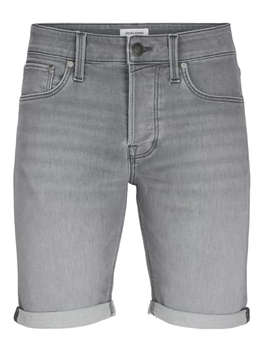 JACK & JONES Herren Jeans-Shorts, Farbe:Grau, Größe:XL – Ansicht 1