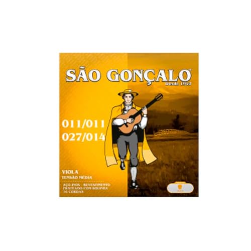 Encordoamento P/Viola Caipira .011 - .027 .011 - .014 Sao Goncalo
