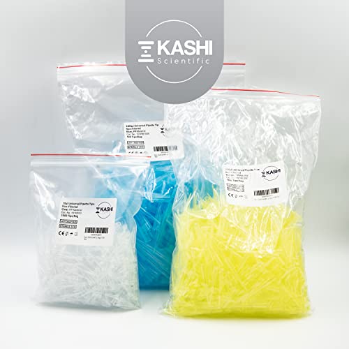 Image of Kashi Scientific 10uL Universal Non-Filter Pipette Tips, Sterile Low Binding Pipet Tips with Clear Graduation, DNase /RNase Free [10uL, 1000pcs]