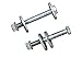 Rubicon Express RE1475 Cam Bolt Kit for Jeep TJ
