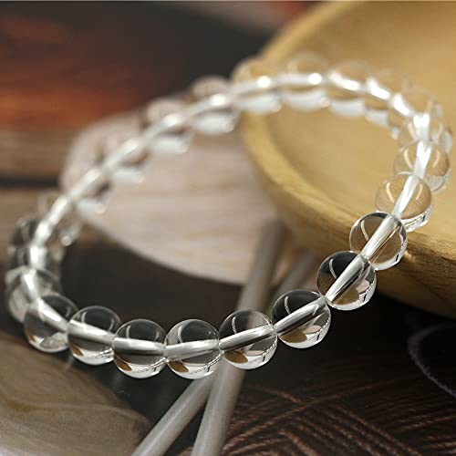 Image of Clearain Natural Gemstones Bracelet 8mm Chakra Round Beads Energy Power Crystal Reiki Healing Elastic Stretch 7 Inch for Women Men Unisex
