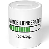 JUNIWORDS Spardose Sparbüchse, Immobilienberater Loading (6200794)