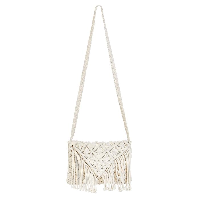 NOBEL HANDICRAFT Macrame Women handmade crossbody sling bag/Tote Bags For Girls Womens Fashion Gift, Shoulder Bag, Knitting Handmade Weaving Handbag, (B0D5VY8KJZ) Amazon Price History, Amazon Price Tracker
