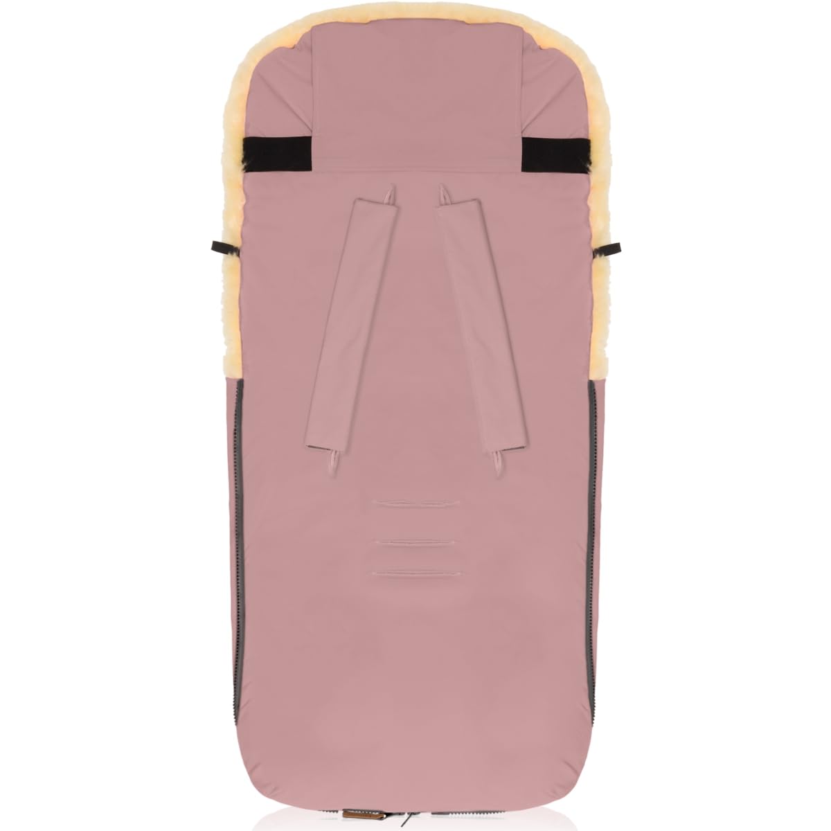 Fillikid Winterfußsack Lammfellfußsack für Kinderwagen Buggy Jogger Rosa