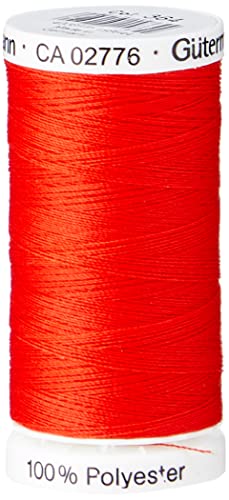 Gutermann Sew All Polyester Thread, 250 Mtr, Bright Red (0364), 5.5 x 2.7 x 2.7 cm