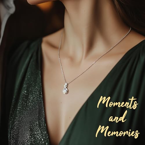 Moissanite Diamond Necklace 1-3 ct – Romantic Gift for Her, Jewelry for Women & Girlfriend, Wedding Gift for Wife, Birthday & Mother's Day Jewelry2
