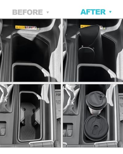 Image of CDEFG 2PCS for 2024 2025 2026 Toyota Grand Highlander Center Console Organizer Middle Console Storage Cup Holders for 2025 2026 Toyota Grand Highlander Hybrid Accessories