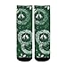 susiyo Artistic Knit Wreath Pattern Hiking Socks Boy Girls - Cushioned Crew Socks for Kids Soft, Breathable & Seamless Toe for All-Day Comfort