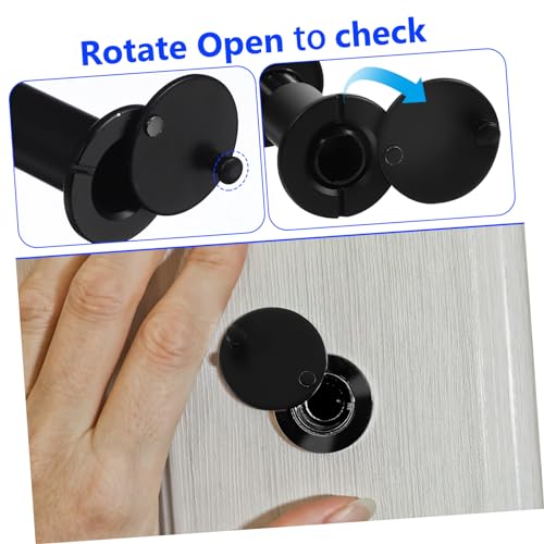 Mikikit 4pcs Mirilla de Puerta Ángulo Amplio para Puertas Frontales Óptica de Imagen Uso Versátil Hogares y Oficinas Hilo Fino para Mayor Seguridad miniatura 3