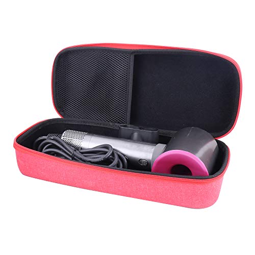 Aenllosi Hard Travel Storage Case Compatible with Dyson Supersonic Hair Dryer (red)