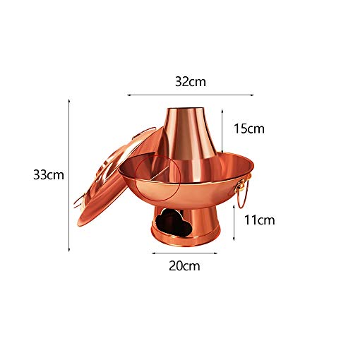 Olla Hot Pot de Cobre Estilo Beijing 32cm miniatura 2