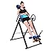 SABUIDDS Heavy Duty Inversion Table for Back Pain Relief - 300 lbs Capacity - with Anti-Slip Foot Sleeve&Safety Belt - Height Adjustable - Hang Upside Down Back Stretcher (Blue)