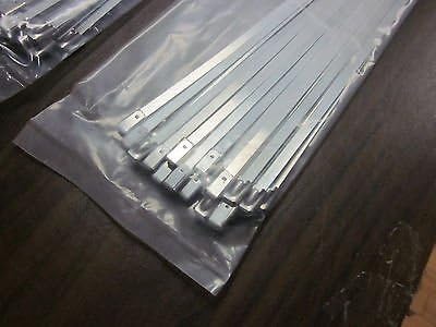 100pc 8" 12" 15" 17" STAINLESS STEEL METAL LOCKING WIRE CABLE ZIP TIES STRAPS
