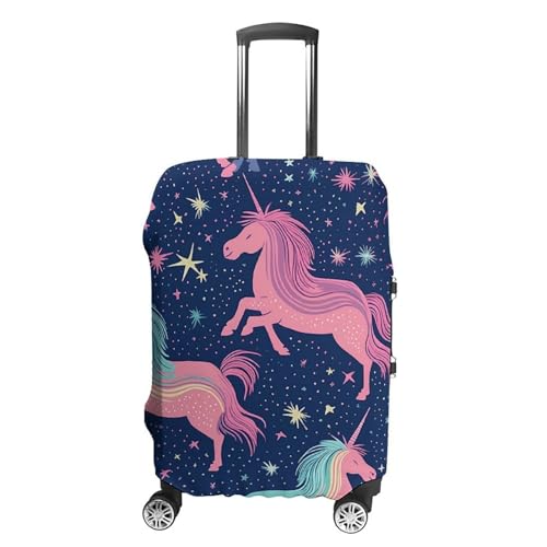 Travel Luggage Cover Elastic Suitcase Cover Cartoon Pattern Luggage Cover Anti-Scratch Suitcase Protector Washable Dustproof Baggage Cover Fits 18-32 Inch Luggages S
